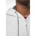 Sudadera capucha y cremallera algodón