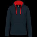 Sudadera clásica con capucha y bolsillo Navy / Red M