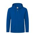 Sudadera Capucha y Cremallera Azul M