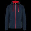 Sudadera Bolsillo con acceso para auriculares Navy / Red 4Xl