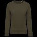 Sudadera algodón orgánico cuello redondo Mossy Green Xl