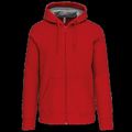 Sudadera capucha y cremallera algodón Red 3Xl
