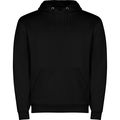 Sudadera capucha con bolsillo Negro 3/4