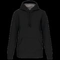 Sudadera capucha algodón Unisex Black Xxl