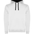Sudadera con Capucha y Bolsillo Canguro Blanco/Marino 3Xl
