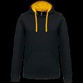 Sudadera clásica con capucha y bolsillo Black / Yellow 3Xl