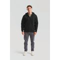 Sudadera básica con cremallera y capucha