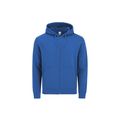Sudadera adulto con cremallera y capucha Azul M