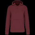 Sudadera capucha algodón orgánico niños Wine 4/6 Ans