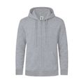 Sudadera Capucha y Cremallera Gri Xxxl