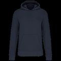 Sudadera capucha algodón orgánico niños Navy 12/14 Ans
