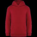 Sudadera infantil sin cremallera y con capucha Hibiscus Red 10/12 Ans