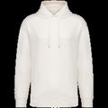 Sudadera orgánica con capucha bolsillo y hombros caídos Ivory M