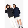 Sudadera orgánica con capucha bolsillo y hombros caídos