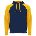 Sudadera unisex bicolor Azul Cobalto/Amarillo Golden Xs