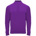 Sudadera cuello con media cremallera Morado 3Xl