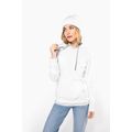 Sudadera de chica con capucha contrastada