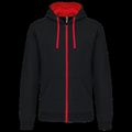 Sudadera Bolsillo con acceso para auriculares Black / Red Xxl