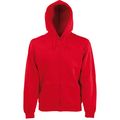 Sudadera capucha hombre con cremallera Red Xxl