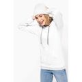 Sudadera de chica con capucha contrastada