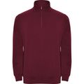 Sudadera Felpa Cuello Alto Granate S