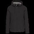 Sudadera capucha y cremallera algodón Dark Grey L