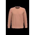 Sudadera algodón poliéster cuello redondo Peach S