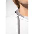 Sudadera de chica con capucha contrastada