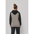 Sudadera bicolor con capucha