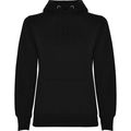 Sudadera Entallada Mujer con Capucha Negro M