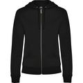 Sudadera de mujer con capucha forrada Negro M