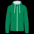 Sudadera Bolsillo con acceso para auriculares Light Kelly Green / White 4Xl
