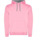 Sudadera con Capucha y Bolsillo Canguro Rosa Claro/Gris Vigore S