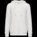 Sudadera organic con cremallera y capucha Washed Ivory Xs