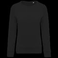 Sudadera algodón orgánico cuello redondo Black M