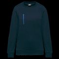 Sudadera unisex con bolsillo a zip Navy / Royal Blue L