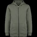 Sudadera infantil con capucha y cremallera Organic Khaki 4/6 Ans