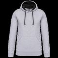 Sudadera clásica con capucha y bolsillo Oxford Grey / Black 4Xl