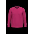 Sudadera algodón poliéster cuello redondo Fuchsia L
