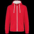 Sudadera Bolsillo con acceso para auriculares Red / White 4Xl