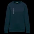 Sudadera unisex con bolsillo a zip Navy / Silver 3Xl