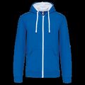 Sudadera Bolsillo con acceso para auriculares Light Royal Blue / White Xxl