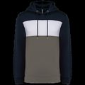 Sudadera tricolor unisex Navy / White / Basalt Grey Xxl