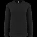 Sudadera sencilla cuello redondo Black Xl