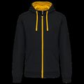 Sudadera Bolsillo con acceso para auriculares Black / Yellow Xs