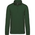 Sudadera 1/4 Cremallera Algodón Forest Green Xl