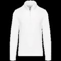 Sudadera 1/4 Cremallera Algodón White L
