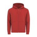 Sudadera adulto con cremallera y capucha Roj M