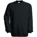 Sudadera algodón cuello redondo Black L