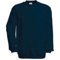 Sudadera algodón cuello redondo Navy 3XL